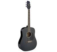 Stagg SA20D BLK Dreadnought Acoustic Guitar - Black