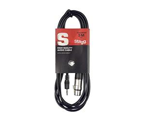 Stagg SAC3MPSBXF 3m 10ft. Mini Aux 3.5mm Jack to Female XLR