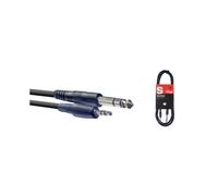 Stagg SAC3MPSPS 3m/10ft Stereo Minijack to 1/4 inch Male Jack Cable