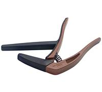 Stagg SCPX-CU DKWOOD Curved Trigger Capo for Classical Guitar - Dark Wood