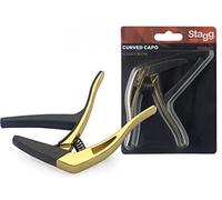 Stagg SCPX-CU GD Curved Trigger Capo - Gold/Black