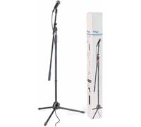 Stagg SDM50 SET Professional Cardioid Dynamic Microphone with Boom Microphone Stand, Cable and Clamp Set, Microphone Bundle