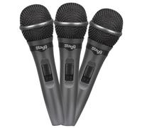 Stagg SDMP15 Set Of 3 Multipurpose Cardioid Dynamic Microphone - Black