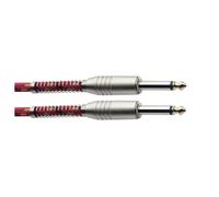 Stagg SGC6VT RD 6m S Series Vintage Tweed Instrument Cable - Red