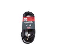 Stagg SGC10PL DL Deluxe Instrument Cable, Angled Jack, 10m, Black