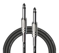 Stagg SGC3 3m, Phone to Phone Plug Instrument Cable, Black | 3 metre guitar cable, male-to-male jack plugs, RoHS compliant - reliable connection for stage, studio, home & school