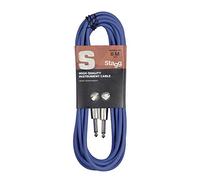 Stagg SGC6DL CBL 6M / 20FT Instrument Cable - Blue