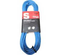 Stagg Sgc6dl Cbl S-series Deluxe 20 Instrument Cable Blue 6m 20ft High Quality
