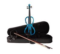 Stagg Shaped Electric Violin Outfit Metallic Blue