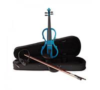 Stagg Shaped Electric Violin Outfit Metallic Blue
