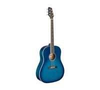 Stagg Slope Shoulder Dreadnought Guitar - Transparent Blue