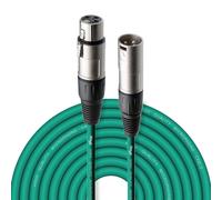 Stagg SMC10 10m XLR Male to XLR Female High Quality Microphone Cable Green