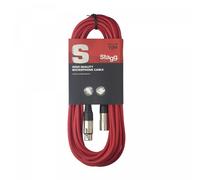 Stagg SMC10 CRD 10 m XLR to XLR Microphone Cable - Red