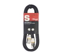 Stagg SMC3 YW 3 m XLR to XLR Microphone Cable - Yellow