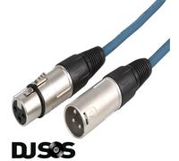 Stagg 3m XLR to XLR Microphone Cable Blue