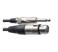 Stagg SMC3XP XLR/jack (f/m), 3 m (10') - Black