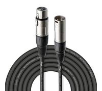 Stagg SMC6 6 metre standard microphone cable | 6 metre mic cable, XLR male to XLR female, RoHS compliant - for microphones, PA systems, mixers, recording & live sound