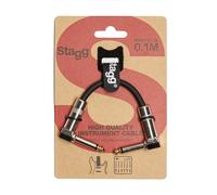 Stagg SPC010L DL 10cm/4 inch Unbalanced 1/4 inch Jack Patch Cable