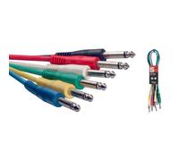 Stagg 18243 60 cm Jack Patch Cable (Pack of 6)