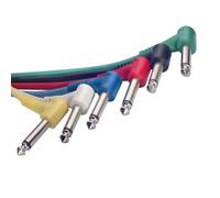 Stagg SPC060L E 60cm Mono Angled Patch Cable - Multicolour (Pack of 6)