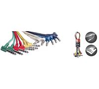 Stagg SPC060LS E 60 cm Stereo L-Jack Patch Cable (Pack of 6)