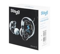 STAGG SPM-435 TR Sound Isolating Earphones, Transparent (NEW)