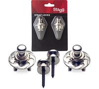 Stagg SSL1 Strap buttons with Locking System - Chrome
