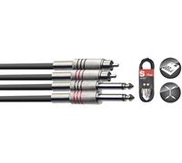 Stagg STC060PCM 60 cm 2x Jack/2x RCA Twin Cable