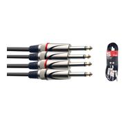 Stagg STC10P 10m/33ft Twin Unbalanced Male Jack to Male Jack Cable (NEW)