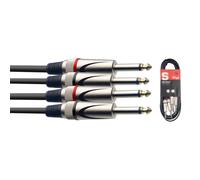 Stagg STC3P 3m/10ft Twin Unbalanced Jack to Jack Cable
