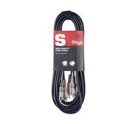 Stagg STC6C 6m S Series Twin RCA Male to Twin RCA Male Cable