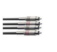 Stagg STC6C 6m S Series Twin RCA Male to Twin RCA Male Cable