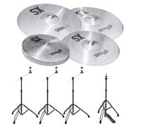 Stagg SXM Silent Practice Cymbal Set & Stands