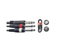 Stagg SYC3/PS2P E 3 m 2 x - 1 x Stereo Jack Y Splitter Cable