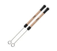 Stagg Telescopic Wire Traditional Brushes With Natural Wood Handle SBRU20-WM