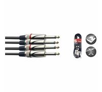 Stagg Music Twin Cable STC10P - 10 m/33 ft 6.3 mm (1/4") TS Mono