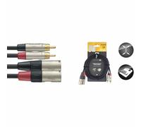 STAGG Twinkabel - MCinch/XLRm - 3M
