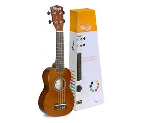 Stagg US-NAT Natural Colour Soprano Ukulele With Bag
