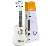 Stagg US Soprano Ukulele with Gig Bag Included-White