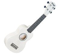 STAGG US-WHITE Soprano ukulele with Basswood Top in Nylon Gigbag, White