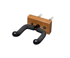 Stagg Wall-Mounted Guitar Holder with Rectangular Wooden Base