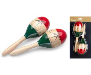 Stagg Wood Maracas Oval 26cm Mexican