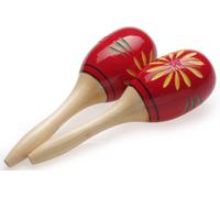 Stagg Wood Maracas Oval 26cm Red
