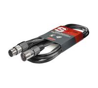 Stagg 3m XLR to XLR Microphone Cable - Black