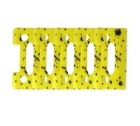 Stagger Tooth Ceramic Blade, Compatible With WAHL | Universal ceramic movable blade for WAHL hair clipper replacement(110-Yellow-5pcs)