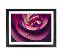 Staggering Abstract Fractals Framed Print | A3 Black Framed Wall Art | Ready to Hang | Abstract Fantasy Picture | Living Room Bedroom Lounge Office