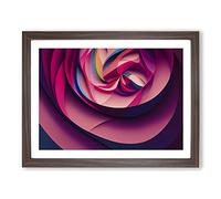 Staggering Abstract Fractals Framed Print | A3 Walnut Framed Wall Art | Ready to Hang | Abstract Fantasy Picture | Living Room Bedroom Lounge Office
