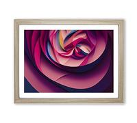 Staggering Abstract Fractals Framed Print | A4 Oak Framed Wall Art | Ready to Hang | Abstract Fantasy Picture | Living Room Bedroom Lounge Office