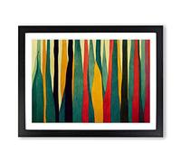 Staggering Abstract Tree Forest Framed Print | A2 Black Framed Wall Art | Ready to Hang | Abstract Floral Picture | Living Room Bedroom Lounge Office