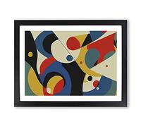 Staggering Modern Abstract Art Framed Print | A2 Black Framed Wall Art | Ready to Hang | Abstract Fantasy Picture | Living Room Bedroom Lounge Office